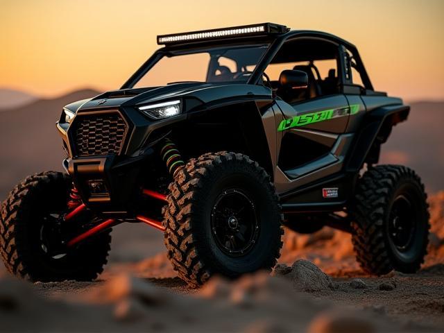 Aggressive UTV with enhanced performance and rugged tires